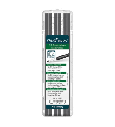 Pica Stonemason 10H Lead Refills for Big Dry Construction Pencil Pack of 12