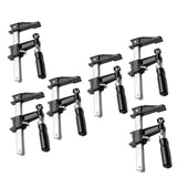 Torquata Set of 6 Quick Action Clutched F Clamps in use on wood piece