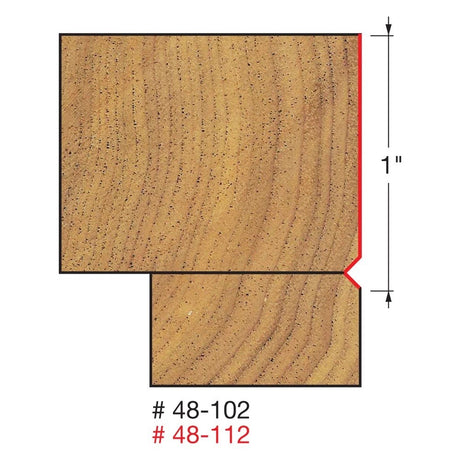 Freud V-Groove Flush Trim Router Bit 1/2in Shank