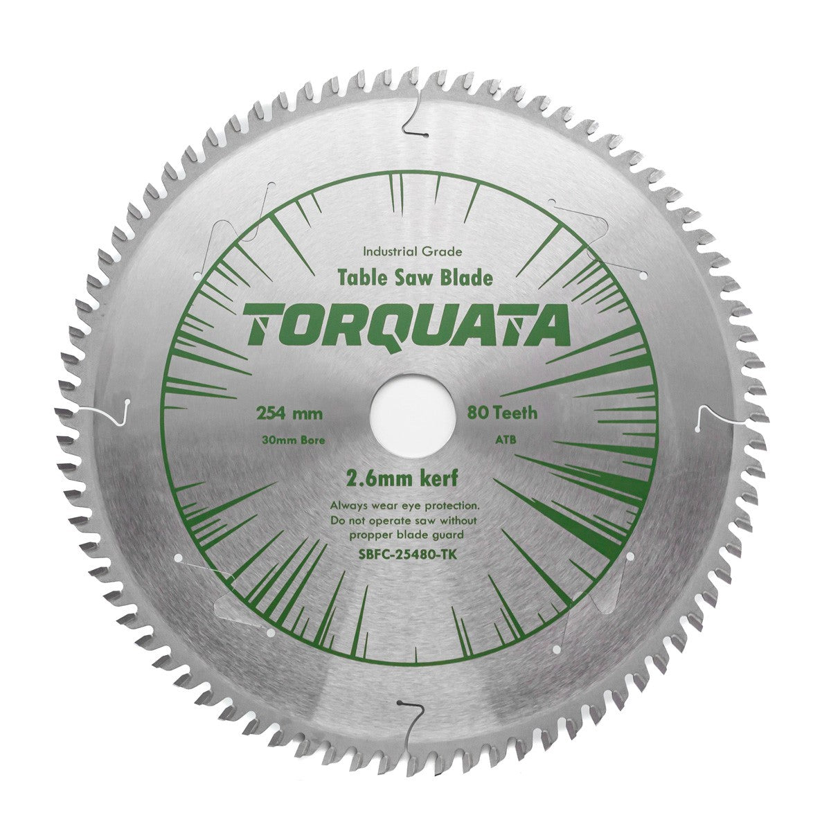 Torquata 254mm Diameter 30mm Bore Thin Kerf Fine Crosscut Circular Saw Blade