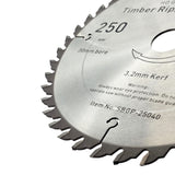 Torquata 250mm Diameter 30mm Bore General Purpose Circular Saw Blade suits Circular Power Saws