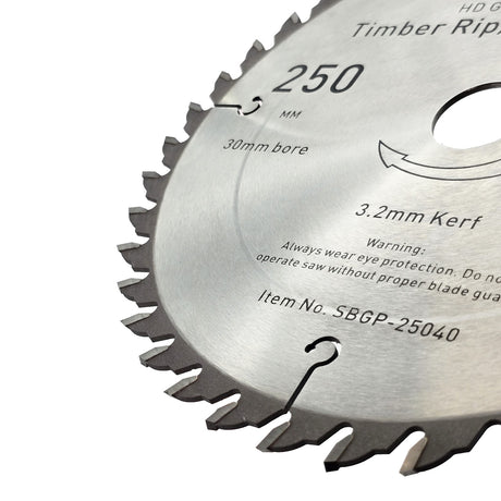 Torquata 250mm Diameter 30mm Bore General Purpose Circular Saw Blade suits Circular Power Saws