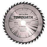 Torquata 254mm Diameter 30mm Bore Extra Thin Kerf General Purpose Circular Saw Blade suits Circular Power Saws
