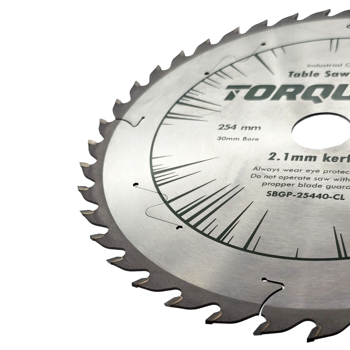Torquata 254mm Diameter 30mm Bore Extra Thin Kerf General Purpose Circular Saw Blade suits Circular Power Saws