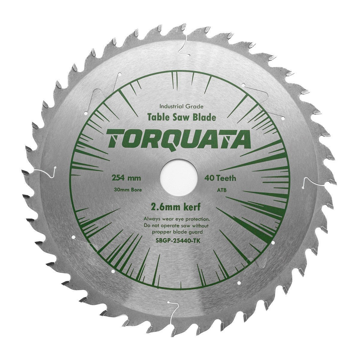 Torquata 254mm Diameter 30mm Bore Thin Kerf General Purpose Circular Saw Blade suits Circular Power Saws