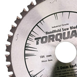 Torquata Multi Material Circular Saw Blade suits Circular Power Saws 184mm Diameter 30mm Bore