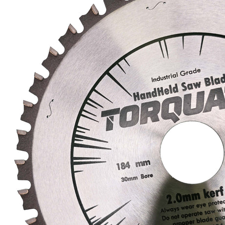 Torquata 184mm Diameter 30mm Bore Multi Material Circular Saw Blade suits Circular Power Saws