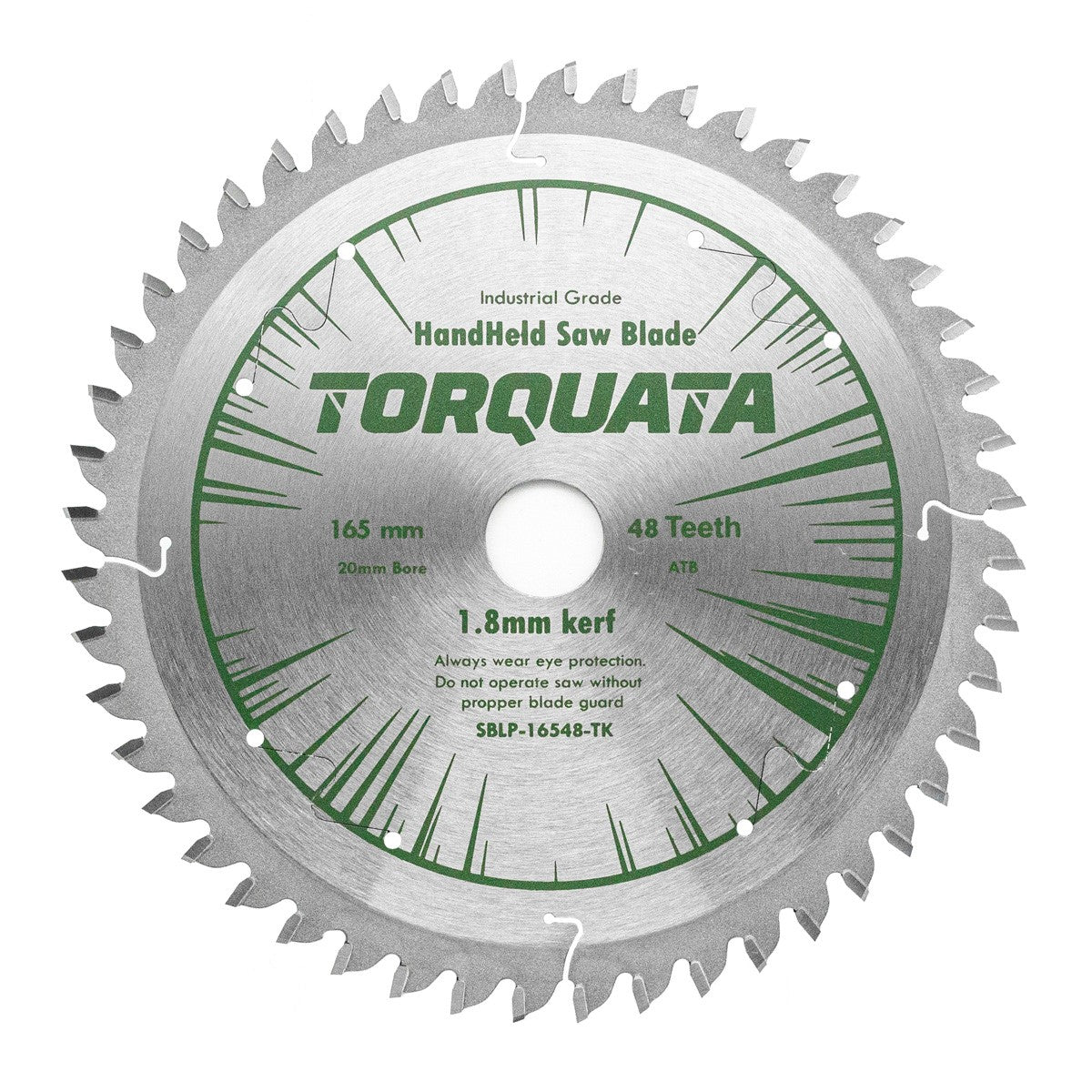 Torquata 165mm Diameter 20mm Bore Thin Kerf Laminates Circular Saw Blade suits Circular Power Saws