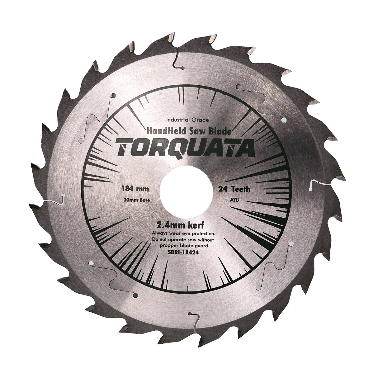 Torquata 184mm Diameter 30mm Bore Rip Cut Circular Saw Blade suits Circular Power Saws