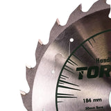 Torquata 184mm Diameter 30mm Bore Rip Cut Circular Saw Blade suits Circular Power Saws