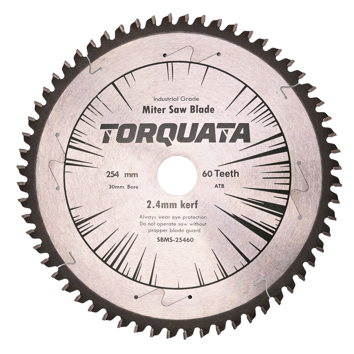 Torquata 254mm Diameter 30mm Bore Standard Kerf Circular Saw Blade suits Mitre Saws