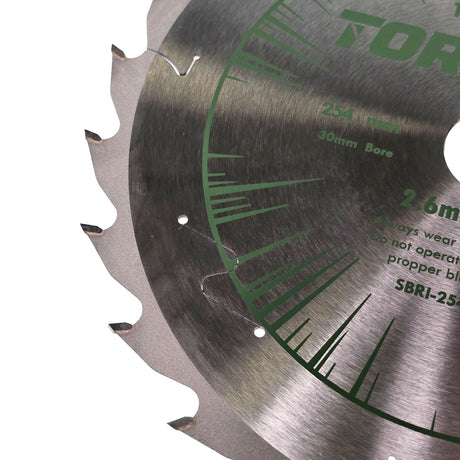 Torquata 254mm Diameter 30mm Bore Extra Thin Kerf Rip Cut Circular Saw Blade suits Circular Power Saws