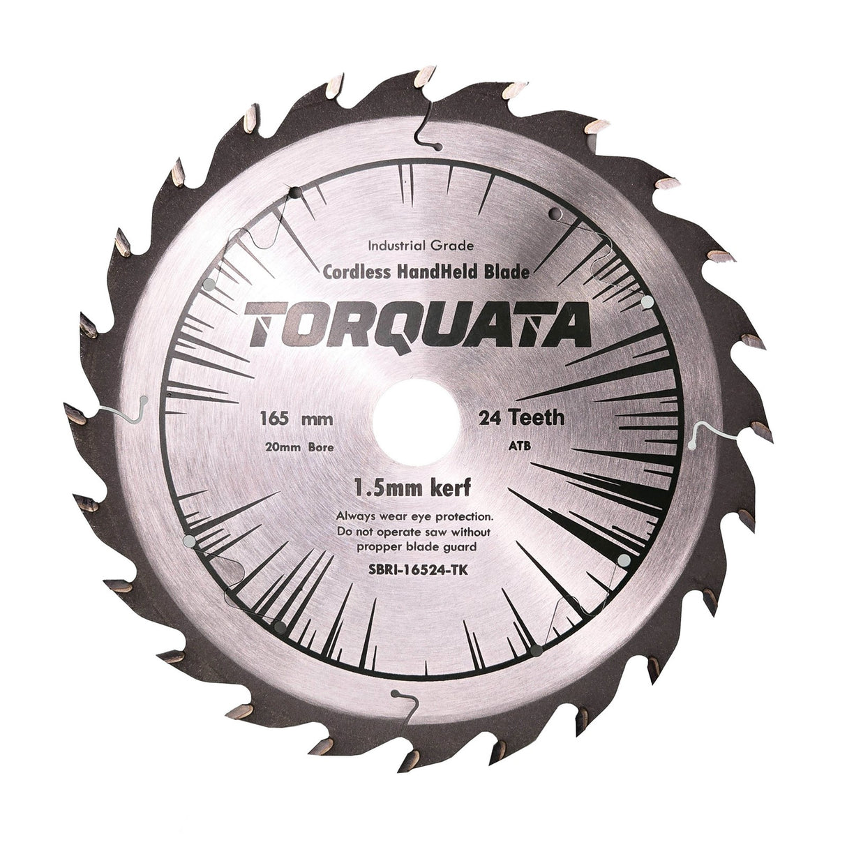Torquata 165mm Diameter 20mm Bore Extra Thin Kerf Rip Cut Circular Saw Blade suits Circular Power Saws
