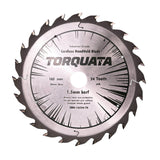 Torquata 165mm Diameter 20mm Bore Extra Thin Kerf Rip Cut Circular Saw Blade suits Circular Power Saws
