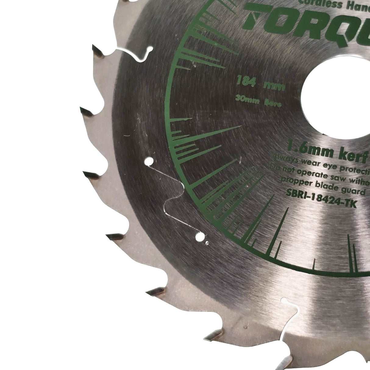 Torquata 184mm Diameter 30mm Bore Extra Thin Kerf Rip Cut Circular Saw Blade suits Circular Power Saws