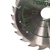 Torquata 184mm Diameter 30mm Bore Extra Thin Kerf Rip Cut Circular Saw Blade suits Circular Power Saws