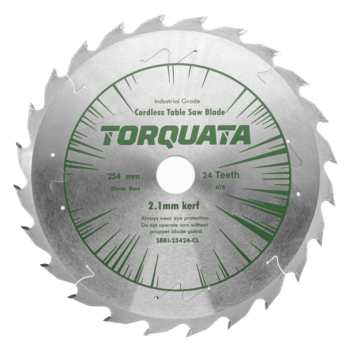 Torquata 254mm Diameter 30mm Bore Extra Thin Kerf Ripping Circular Saw Blade Optimised for Cordless Table Saws