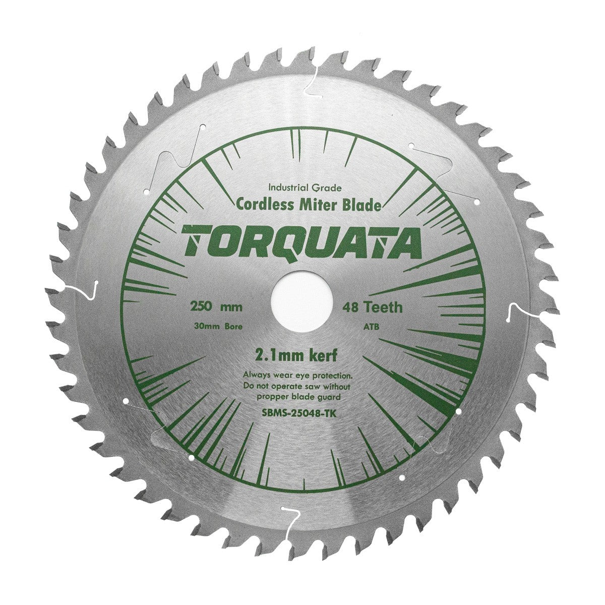 Torquata 250mm Diameter 30mm Bore Thin Kerf Circular Saw Blade suits Mitre Saws