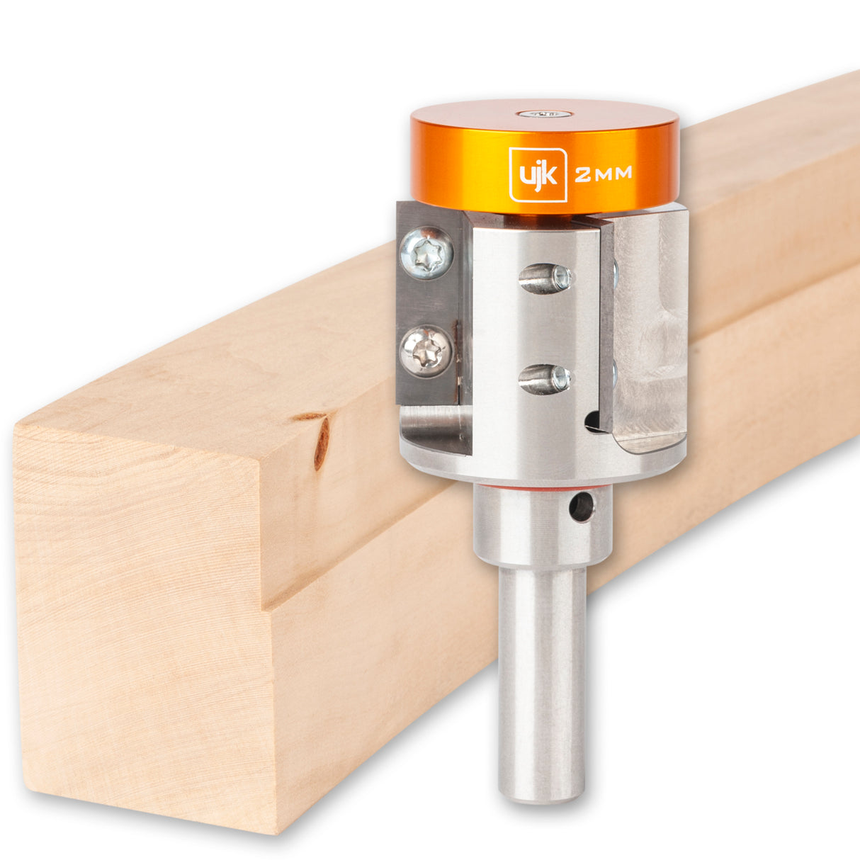 UJK 3-Wing Large Rebate Router Cutter with Metric Collars 1/2in Shank