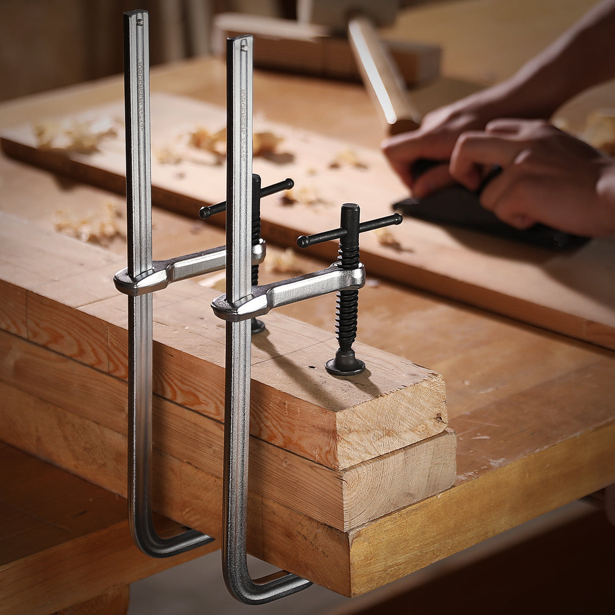 Pony Jorgensen Set of 4 Drop Forged Heavy Duty Bar Clamps 300mm