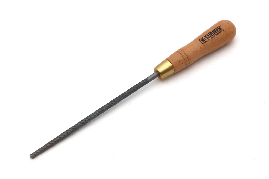 Rounded File Engineering Narex Round Engineers File 200 x 8mm Double-Cut Timber Handle