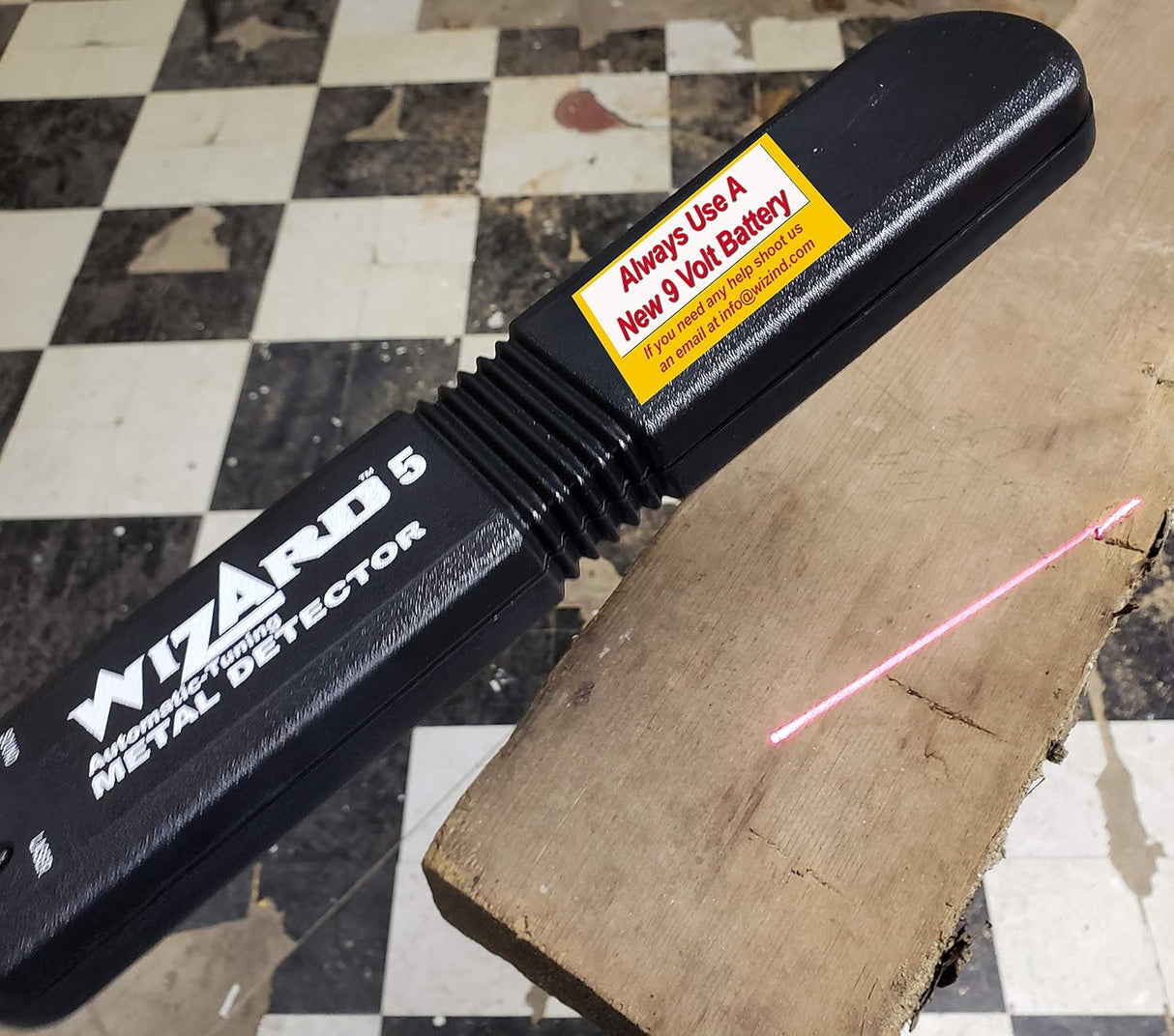 Wizard Industries Lumber Wizard 5 Laser Line Woodworking Metal Detector