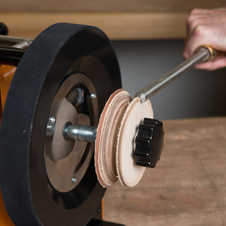 Triton TWSLHW Profiled Leather Honing Wheel