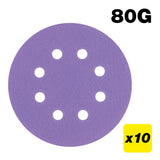 Trend Random Orbital Sanding Discs 125mm Pack of 10