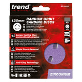 Trend Random Orbital Sanding Discs 125mm Pack of 10