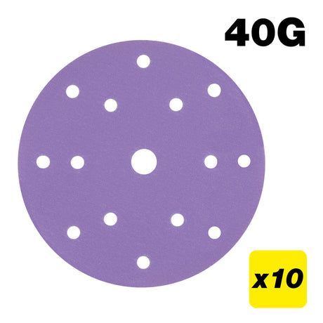 Trend Random Orbital Sanding Discs 150mm Pack of 10