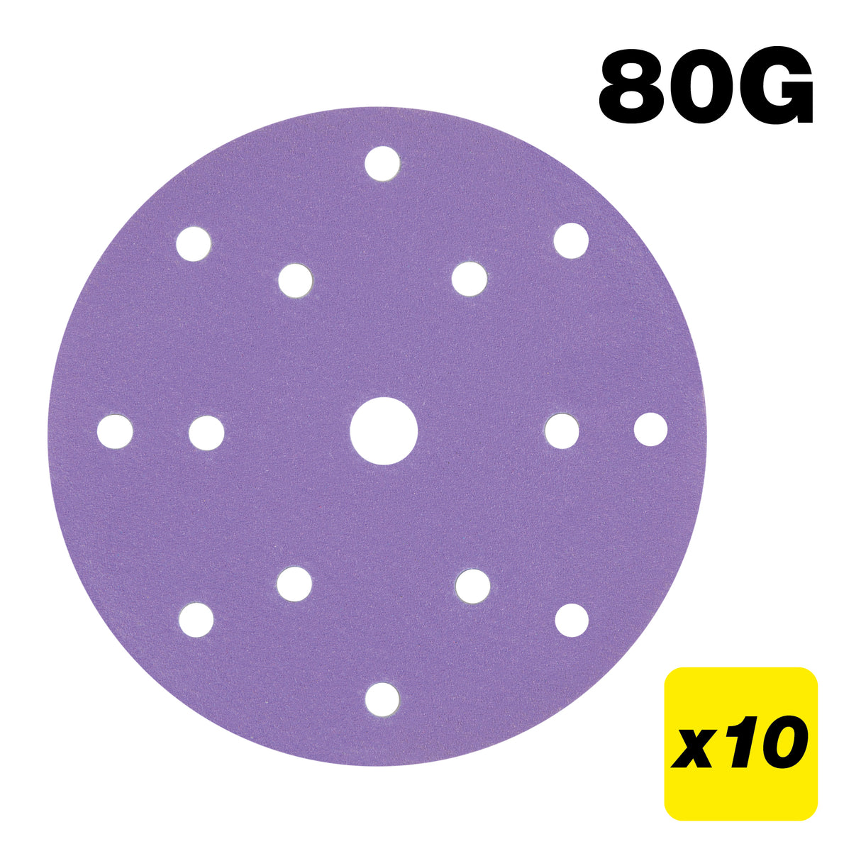 Trend Random Orbital Sanding Discs 150mm Pack of 10
