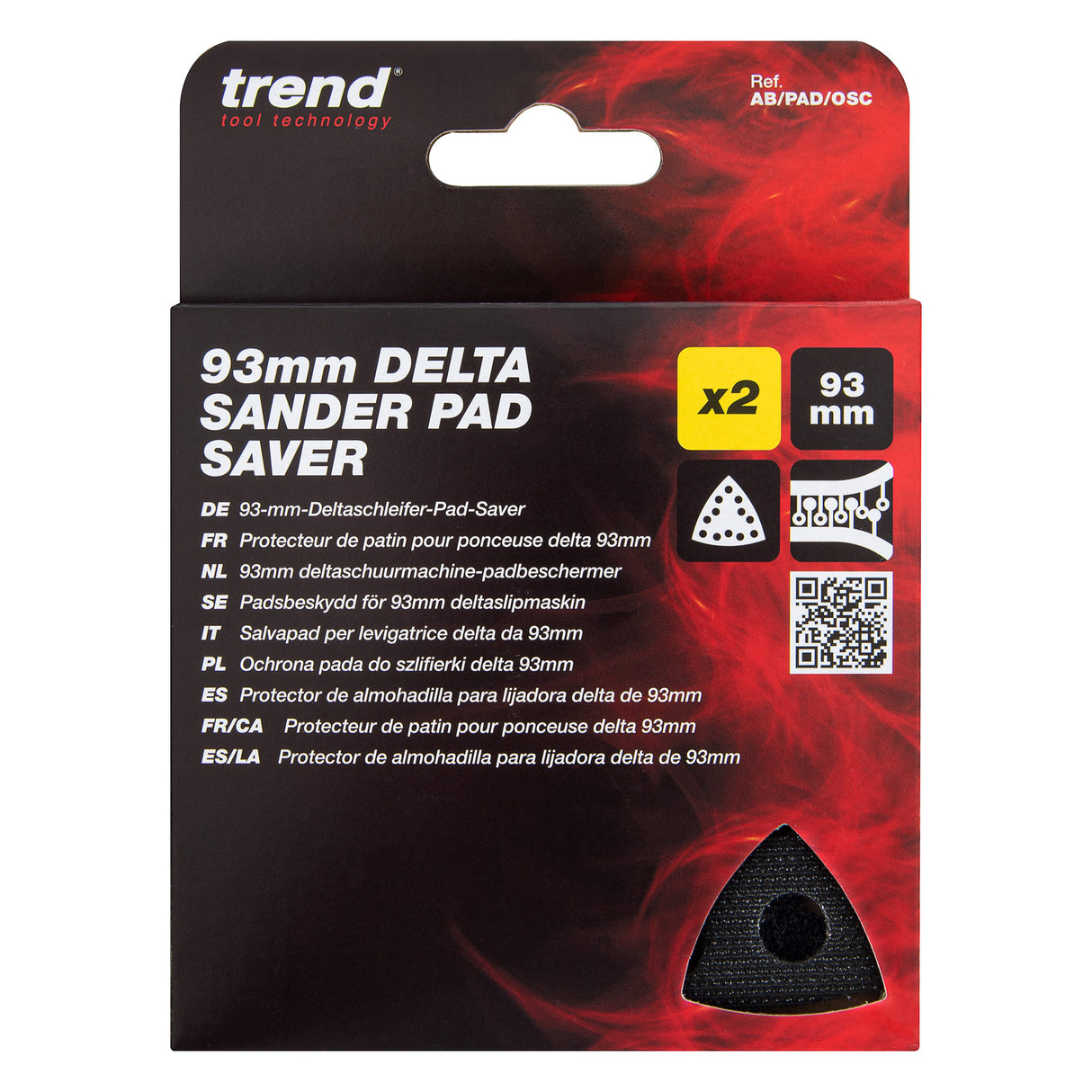 Trend Delta Sander Pad Saver 93mm Pack of 2