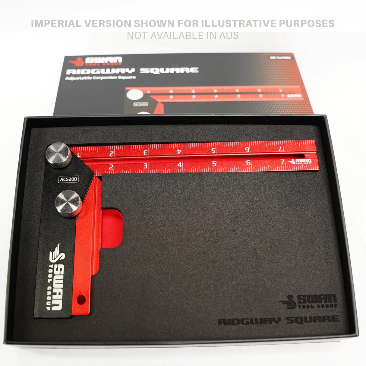 Swan Tool Group RIDGWAY Adjustable Carpenter Square 8in