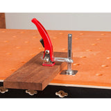 UJK Hold Down Ratchet Clamp 60mm Throat 90mm Clamping Capacity suits 20mm Dog Holes