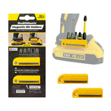 StealthMounts Magnetic Bit Holder for Dewalt XR Tools 18V Pack of 2 Yellow