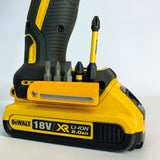 StealthMounts Magnetic Bit Holder for Dewalt XR Tools 18V Pack of 2 Yellow