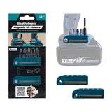StealthMounts Magnetic Bit Holder for Makita LXT & XGT Tools 18V Pack of 2 Blue
