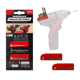 StealthMounts Magnetic Bit Holder for Milwaukee M12 12V Tools Pack of 2 Red