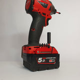 StealthMounts Magnetic Bit Holder for Milwaukee M18 18V Tools Pack of 2 Red