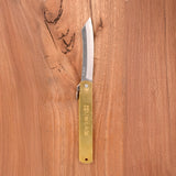 Higonokami Folding Knives #2 Blue Paper Steel with Brass Handle
