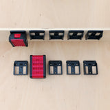 StealthMounts Bosch Battery Mounts 18V Pack of 6 Blue