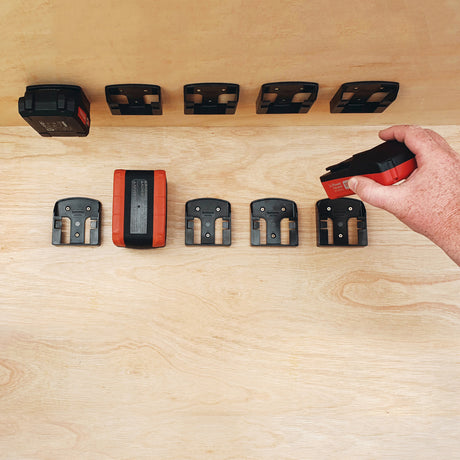 StealthMounts CAS Cordless Alliance System Battery Mounts Pack of 6 Black