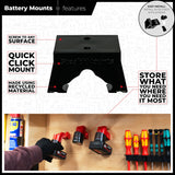 StealthMounts Milwaukee M12 12V Battery Mounts Pack of 6 Red