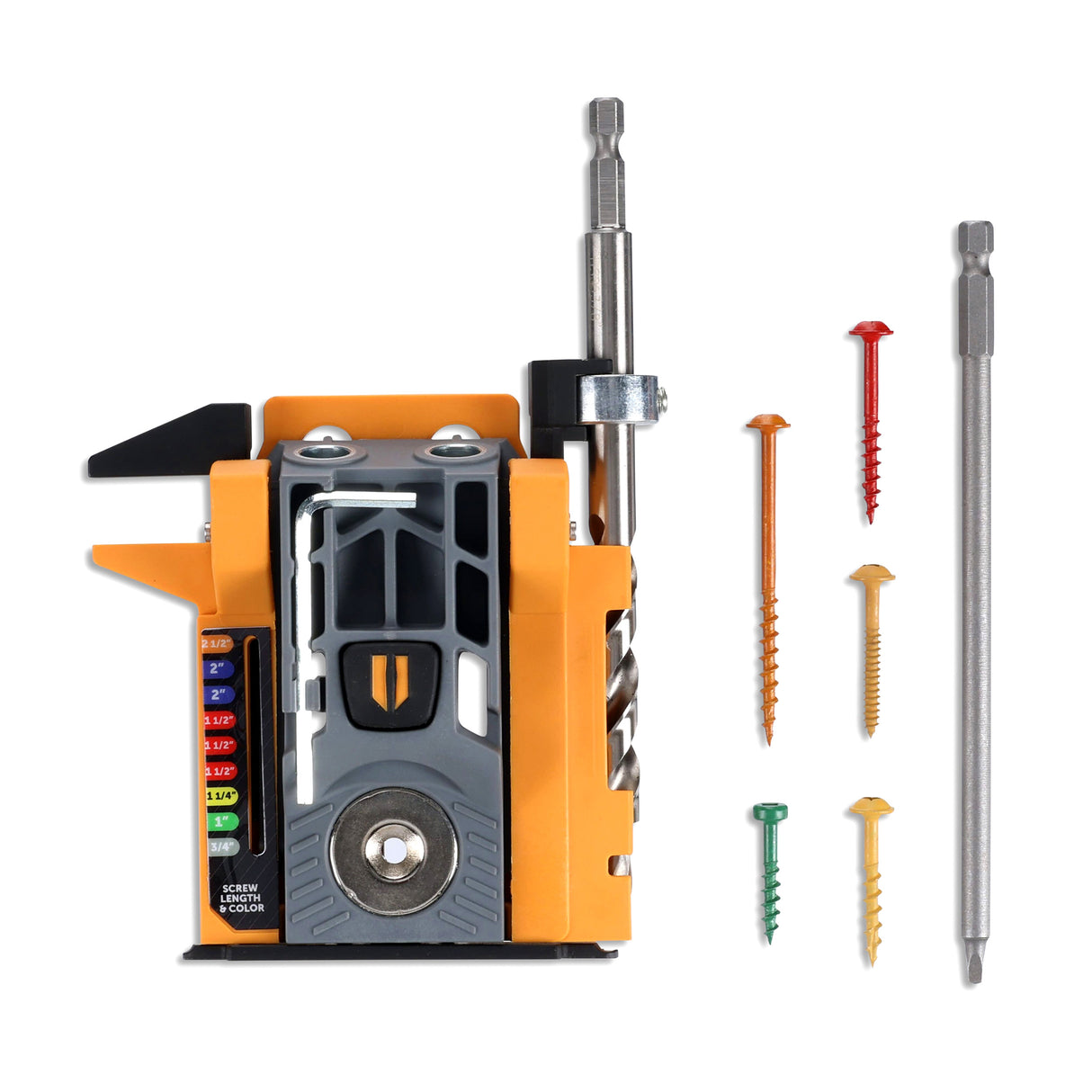 Compact and self-adjusting BORA Tool Mini Pocket Hole Jig for professional wood joinery