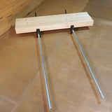 Torquata Heavy Duty Extended Foot Pipe Clamp with 3/4in Galvanised Pipe