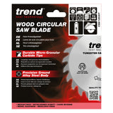 Trend 125mm x 20mm x 30T Thin Kerf General Purpose Cordless Circular Saw Blade