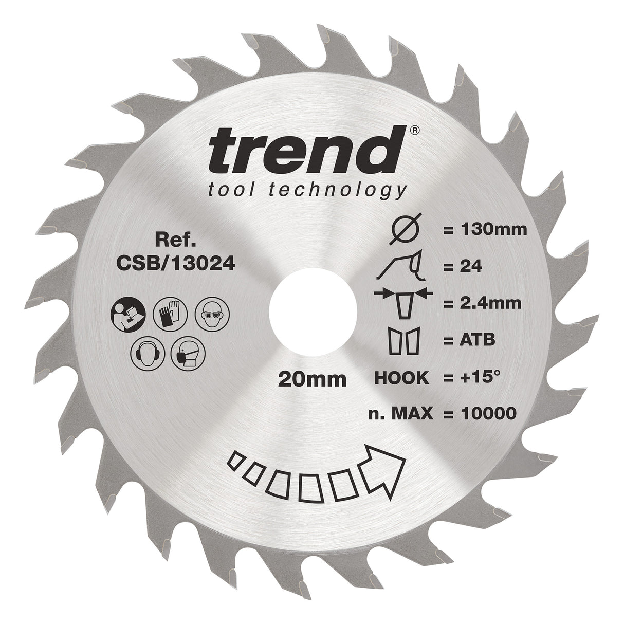 Trend 130mm x 20mm x 24T General Purpose Circular Saw Blade
