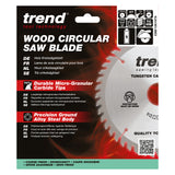 Trend 136mm x 20mm x 16T Thin Kerf Wood Cordless Circular Saw Blade
