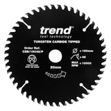 Trend 160mm x 20mm x 48T General Purpose Circular Saw Blade with PTFE Coating