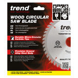 Trend 160mm x 20mm x 60T Wood Circular Saw Blade